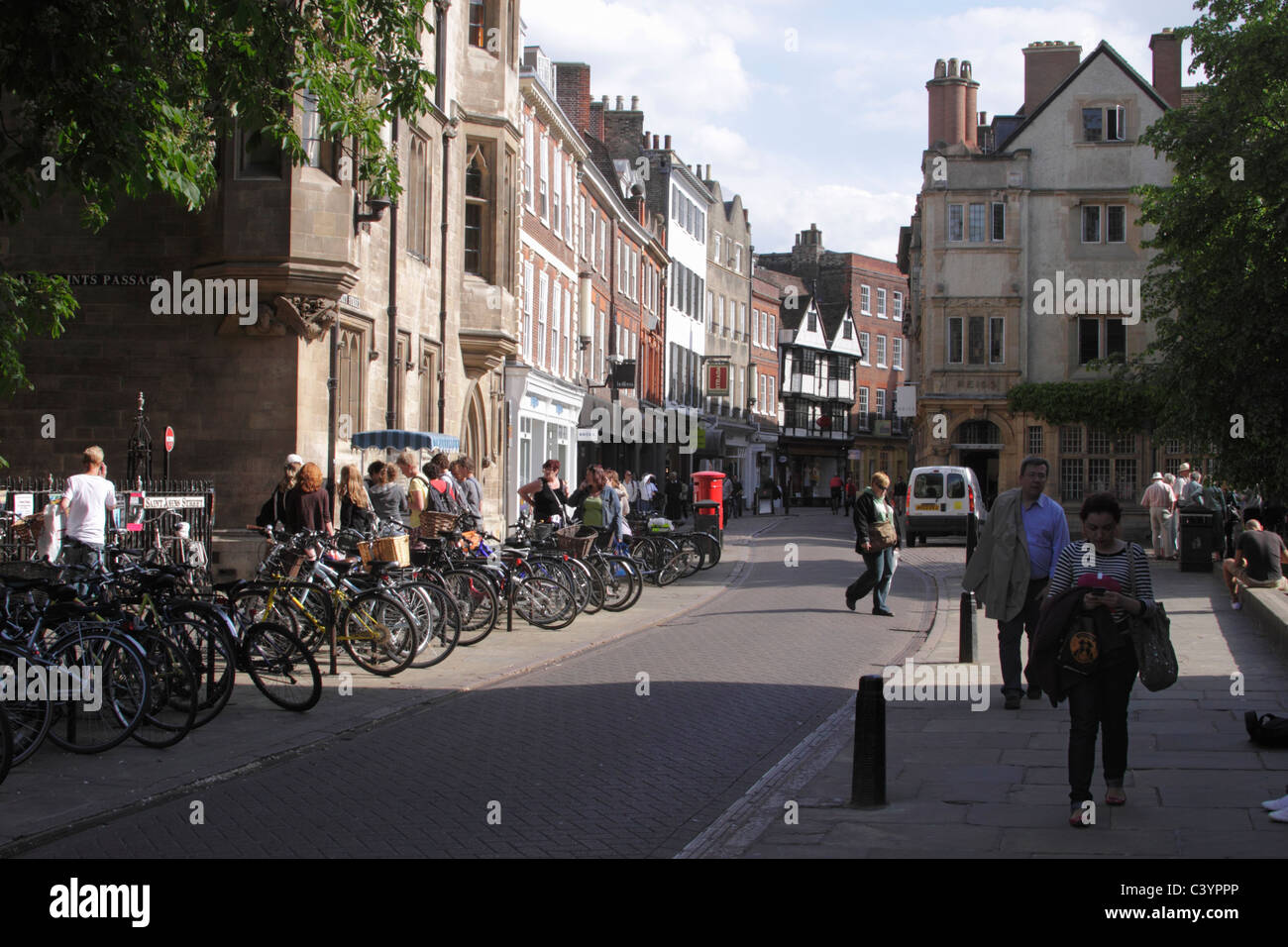 St. John's Street Cambridge Stockfoto