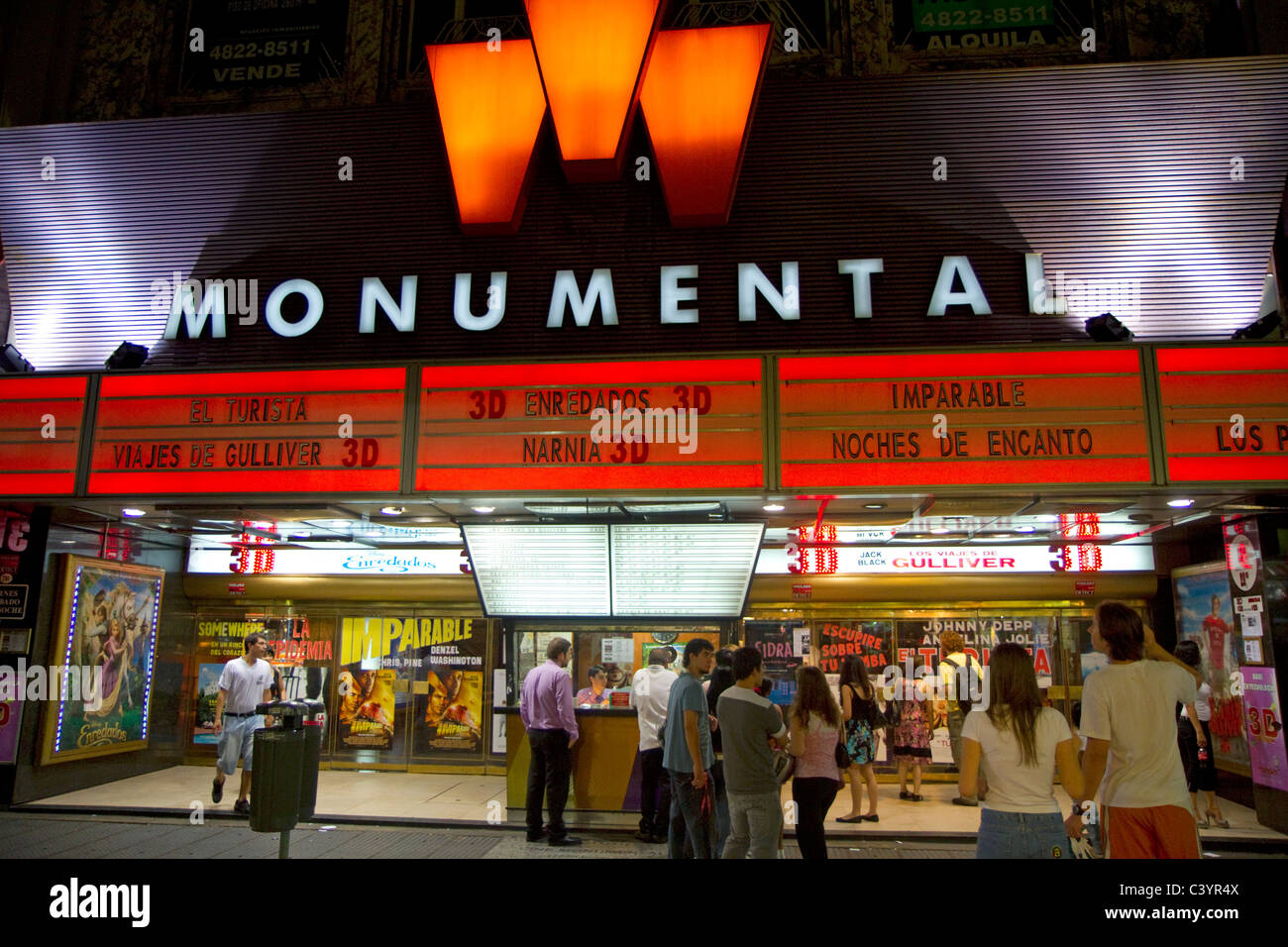 Kino in Buenos Aires, Argentinien. Stockfoto