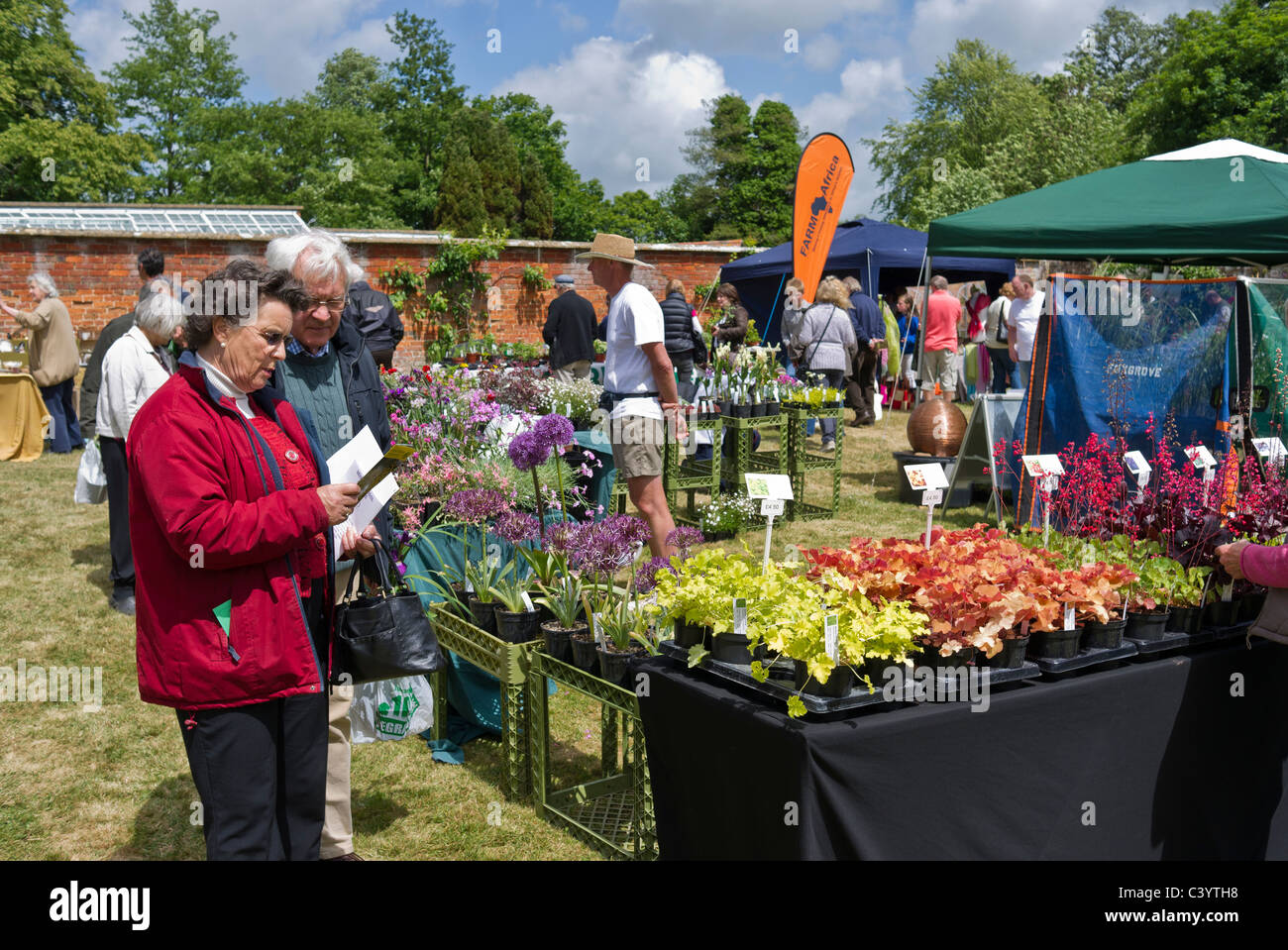 Kunden auf gemeinnützige Anlage Messe in UK Stockfoto