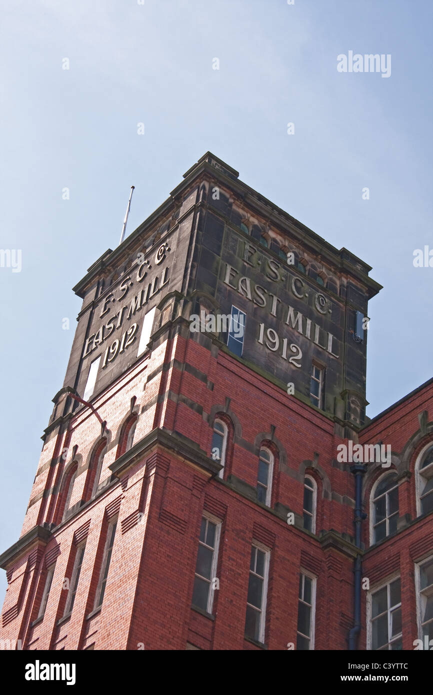 Strutt East Mill, Belper, Derbyshire, Teil des Derwent Valley Mills World Heritage Site Stockfoto