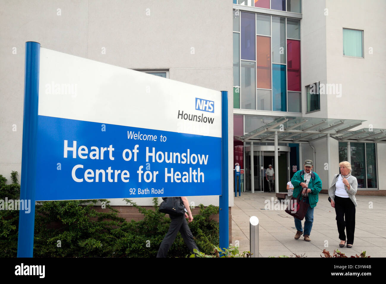 Der National Health Service (NHS) Hounslow-Zentrum für Gesundheit in Hounslow Middx, UK. Stockfoto