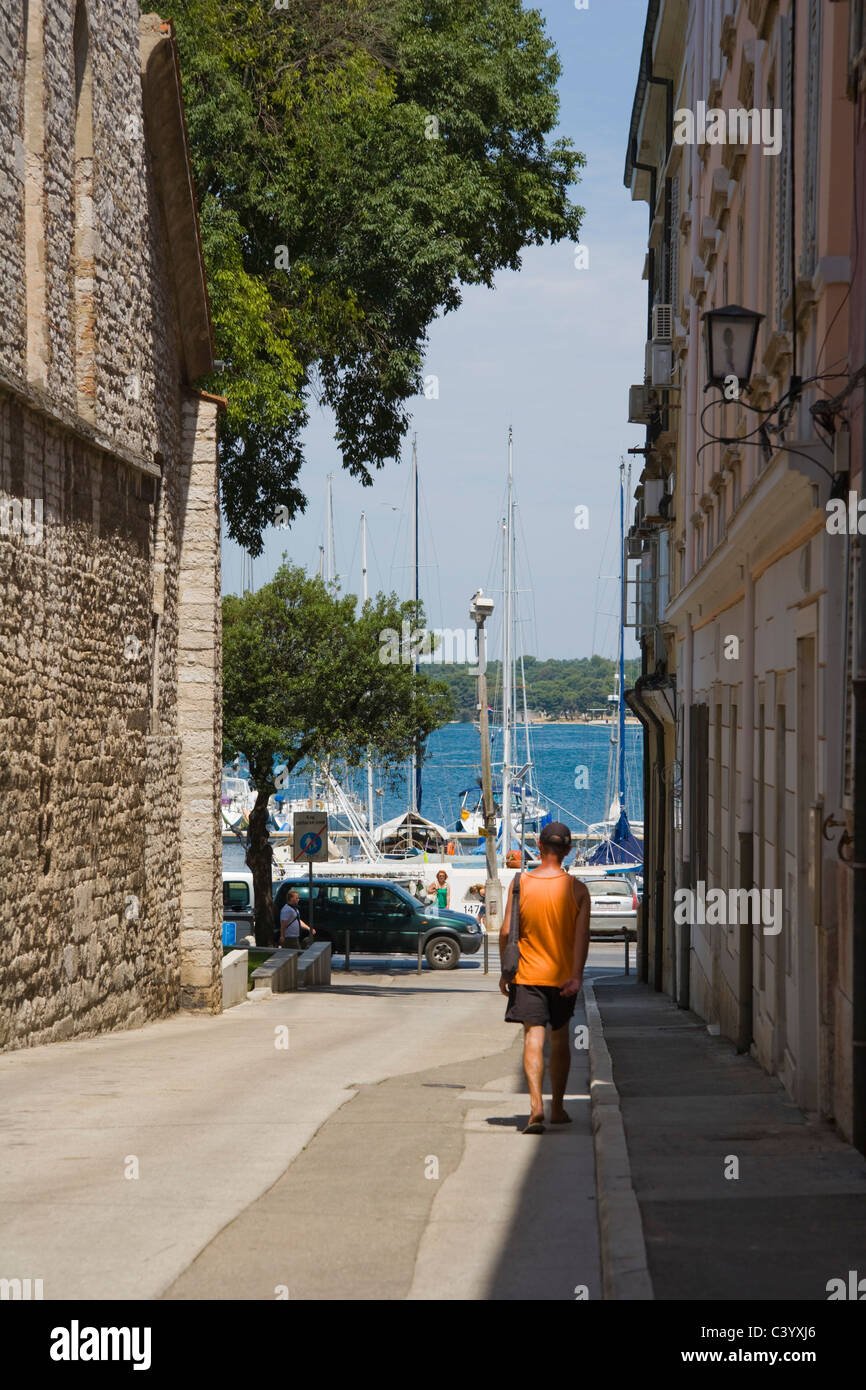 Straße, Pula, Istrien, Kroatien Stockfoto