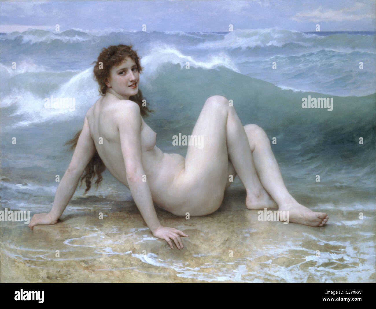 Adolphe-William Bouguereau: La vage 1896 Privatsammlung Stockfoto