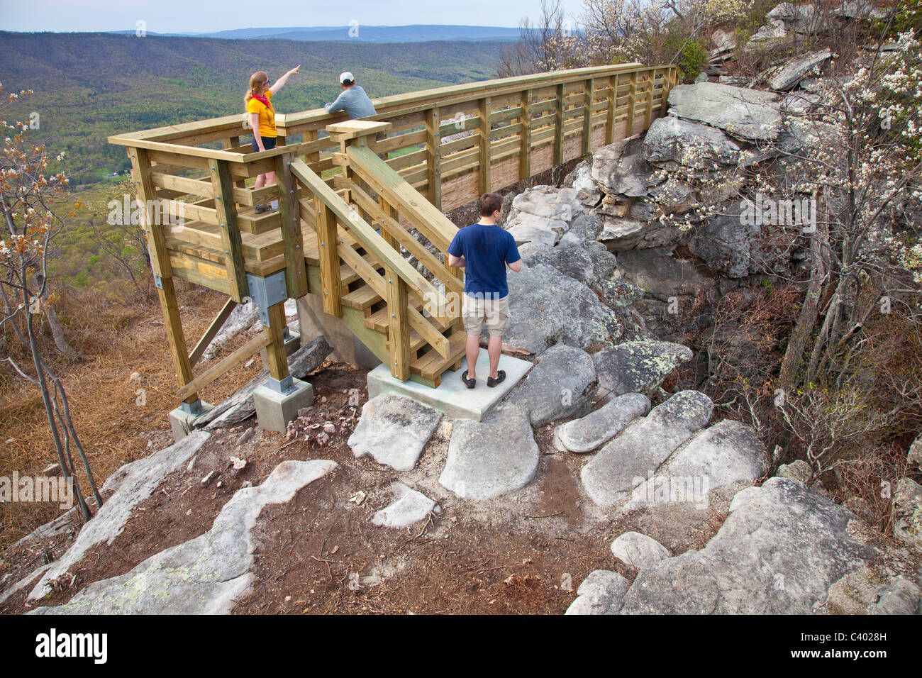 Wandern im großen Schloss, Virginia, USA Stockfoto