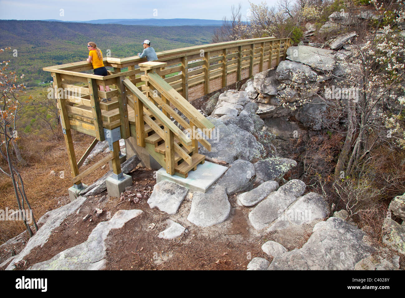 Wandern im großen Schloss, Virginia, USA Stockfoto