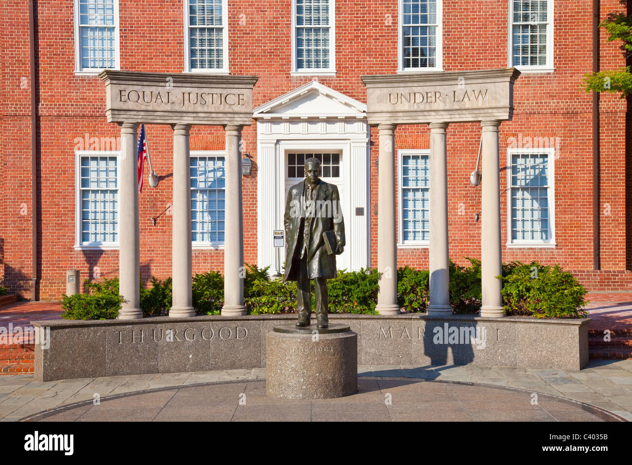 Thurgood Marshall Statur, Annapolis, Maryland, USA Stockfoto