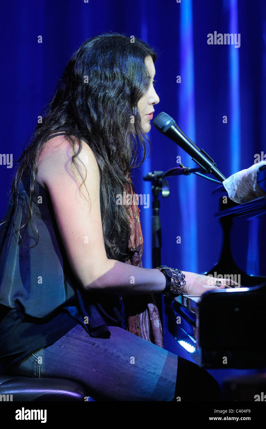 Vanessa Carlton führt an der Union Station in Washington, DC. Stockfoto