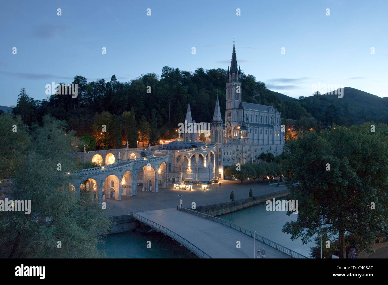 Frankreich, Europa, Lourdes, Pyrenäen, Religion, Ort der Wallfahrt, Madonna, beten, religion Stockfoto