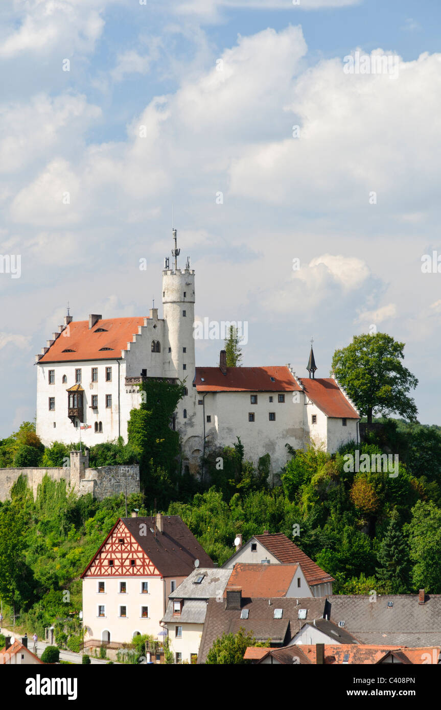 Architektur, außen, Außenansicht, Bastion, Bau, Bayern, Bayern, Verbindungsanordnung, BRD, Bundesrepublik, Schloss Stockfoto