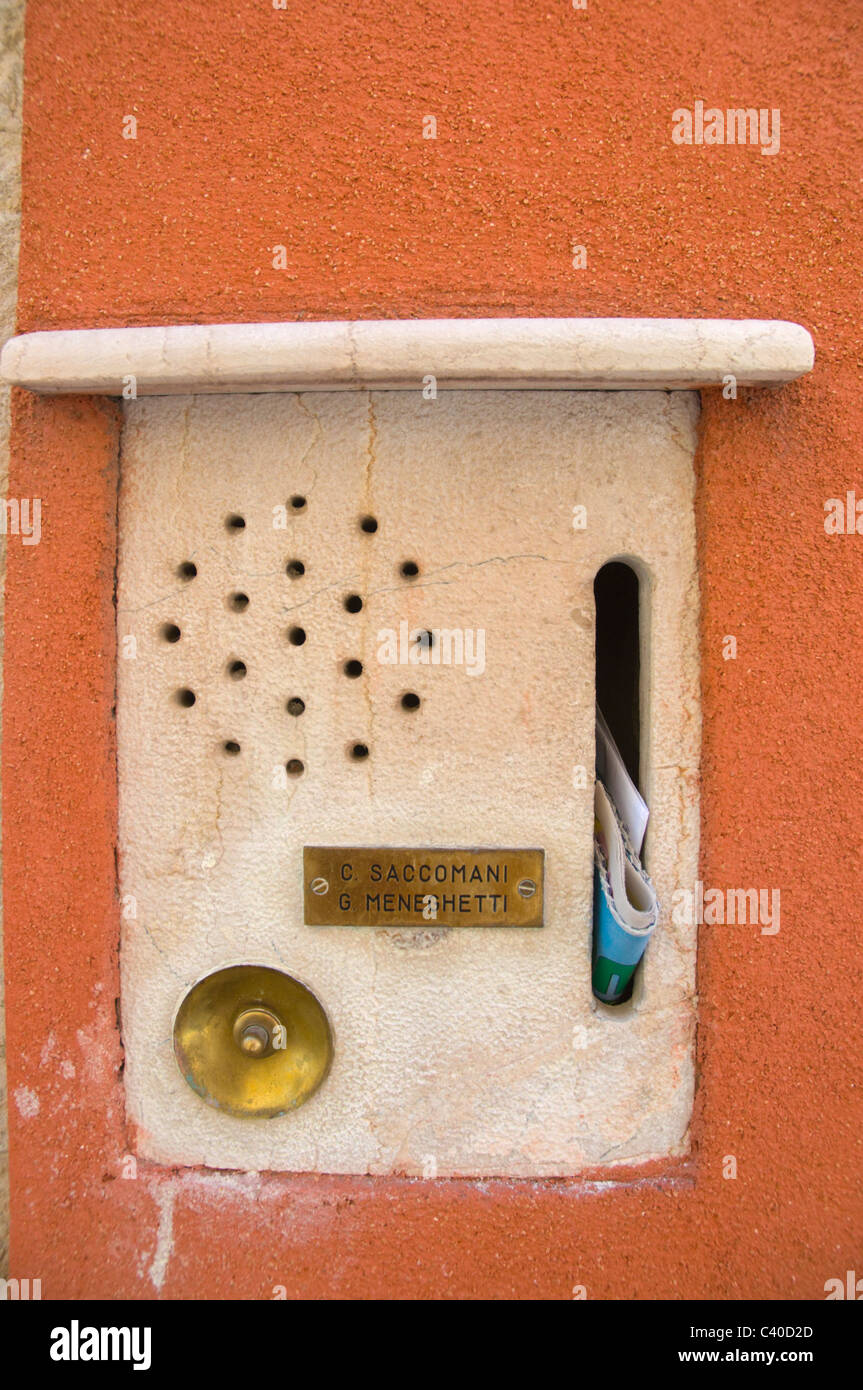Briefkasten Venedig Italien Europa Stockfoto