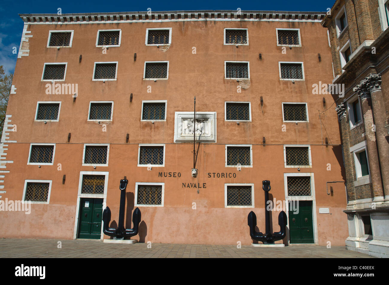 Museo Storico Navale Marinegeschichte Museum Stadtteil Castello Venedig Italien Europa Stockfoto