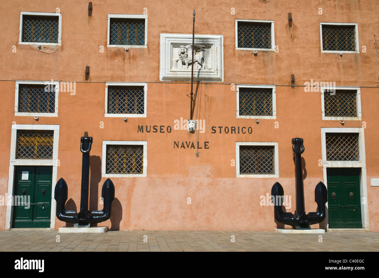 Museo Storico Navale Marinegeschichte Museum Stadtteil Castello Venedig Italien Europa Stockfoto