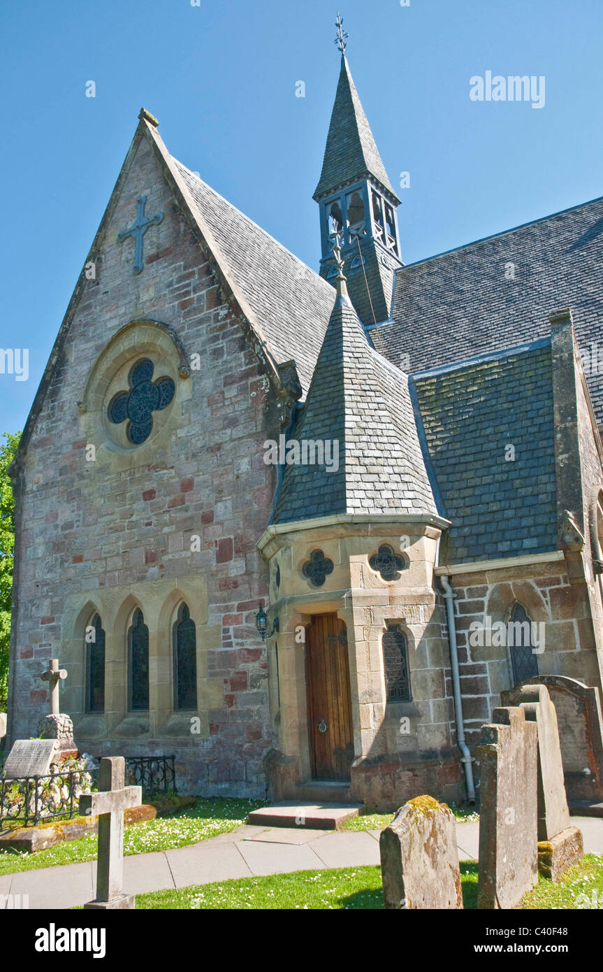 Luss Kirche neben Loch Lomond Argyll & Bute Schottland Stockfoto