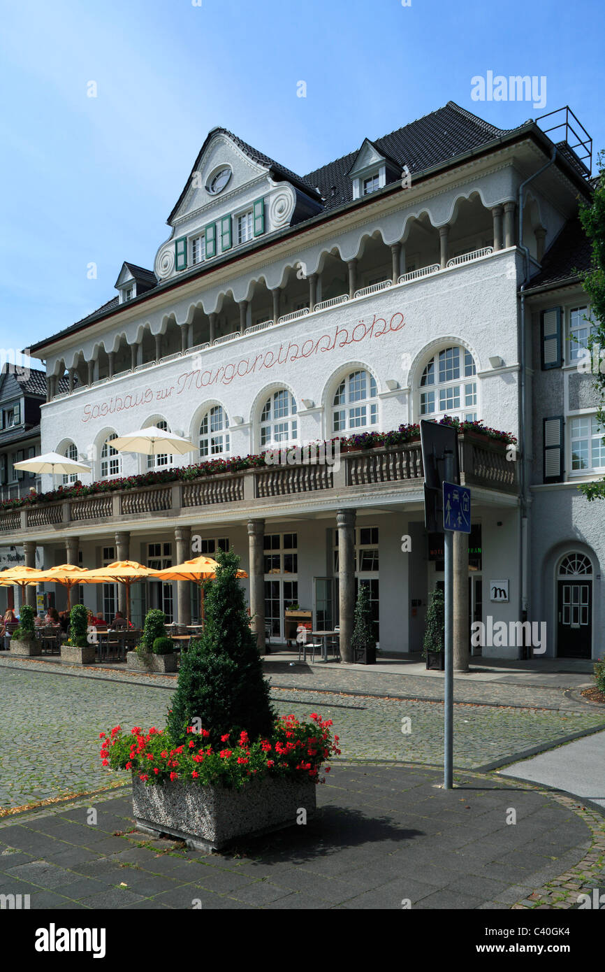 Industriekultur, Friedrich Alfred Krupp, Margarethe Krupp, Arbeiterklasse Siedlung, Gasthaus, Krupp-Siedlung, Margarethenhohe, Stockfoto