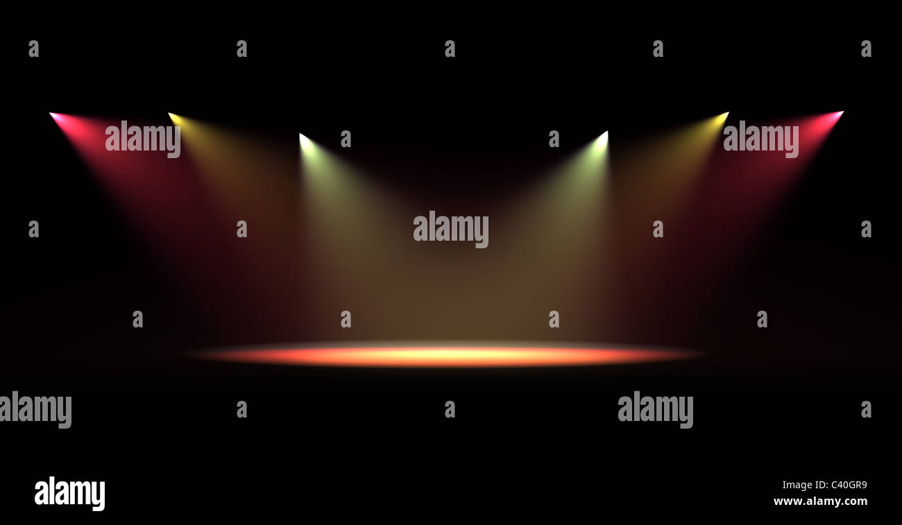 Bühne-Farblicht Stockfoto