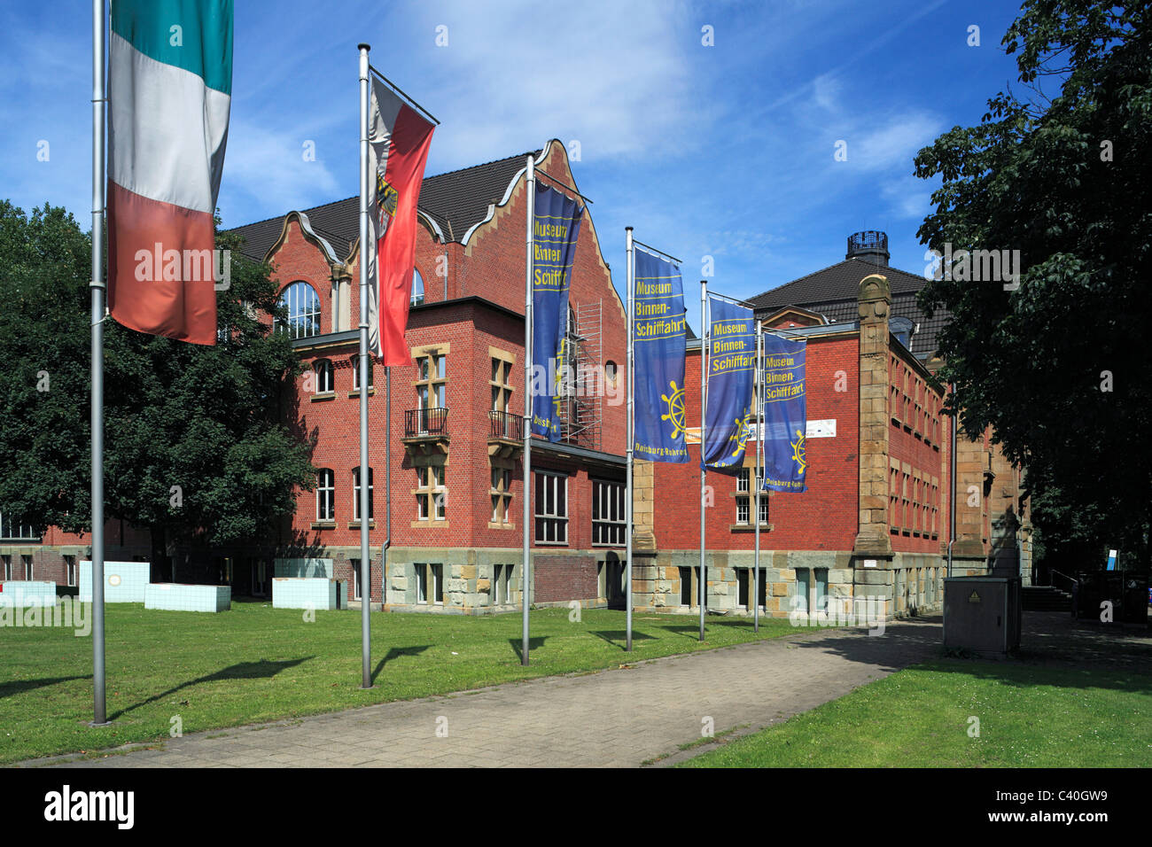 Industriekultur, Museumsschiff, deutsche, Reise, Duisburg-Ruhrort, Rhein, Niederrhein, Ruhrgebiet, Nordrhein-Westfalen, Deutschland Stockfoto