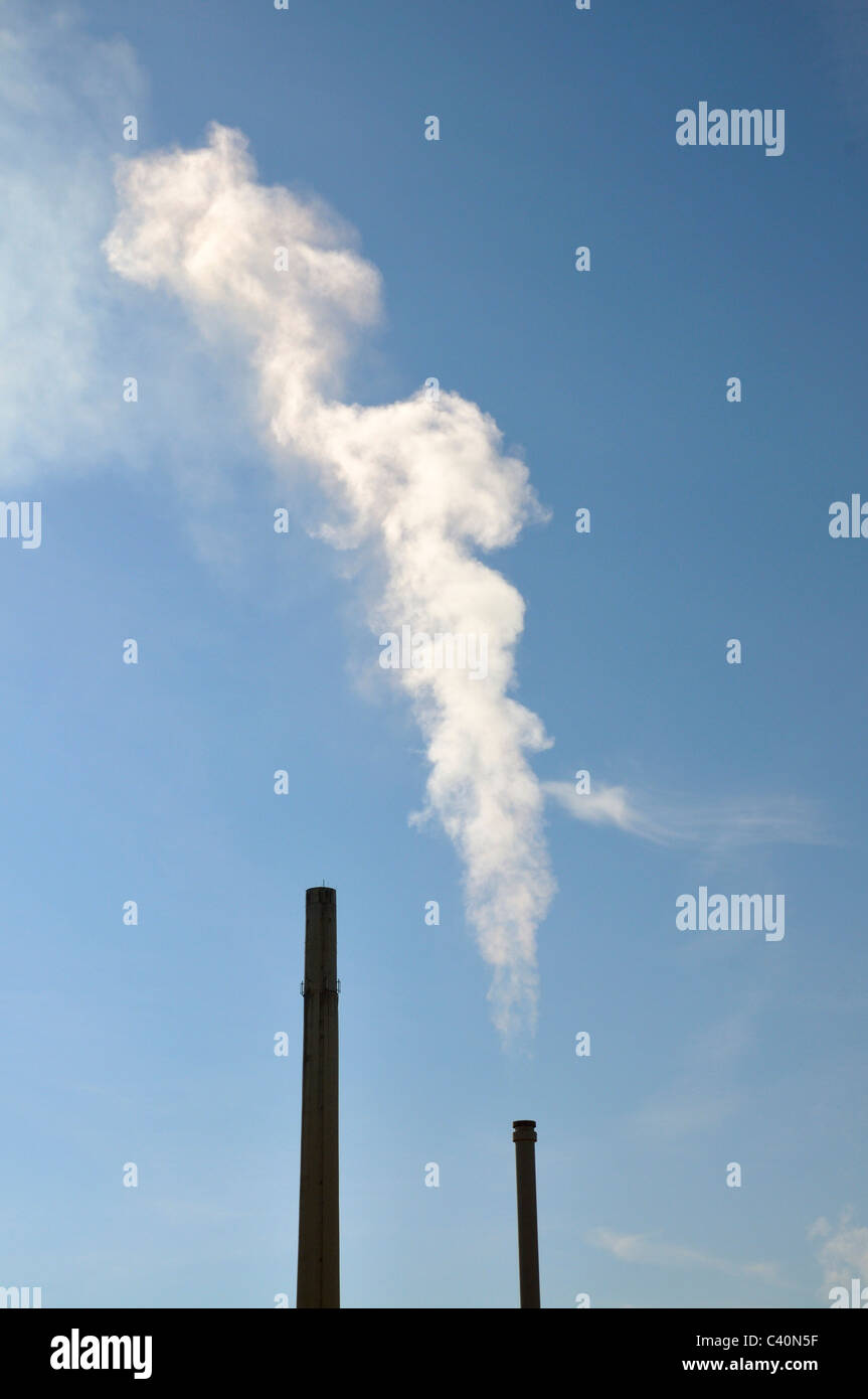 Braunkohle, Kraftwerk, CO2, Deutschland, Energieversorger, Energiewirtschaft, globale Erwärmung, Europa, Hitze und Kraftwerk, clima Stockfoto