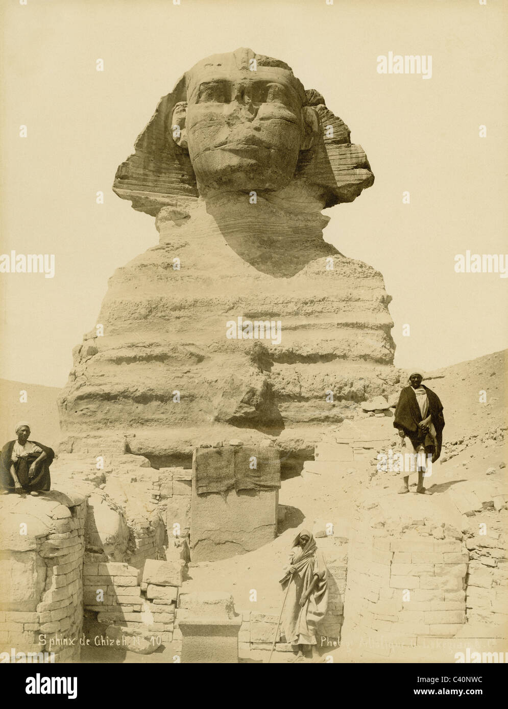 Sphinx de Ghizeh Nr. 10, Eunhye. Artistique G. Lekegian & Co, 1880 der 90er Jahre Eiweiss drucken Stockfoto
