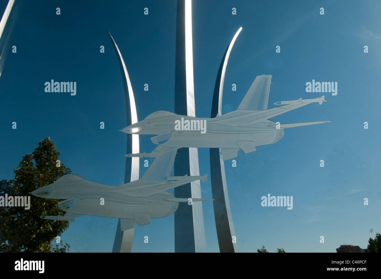 Die US Air Force Memorial in Arlington, Virginia. Stockfoto