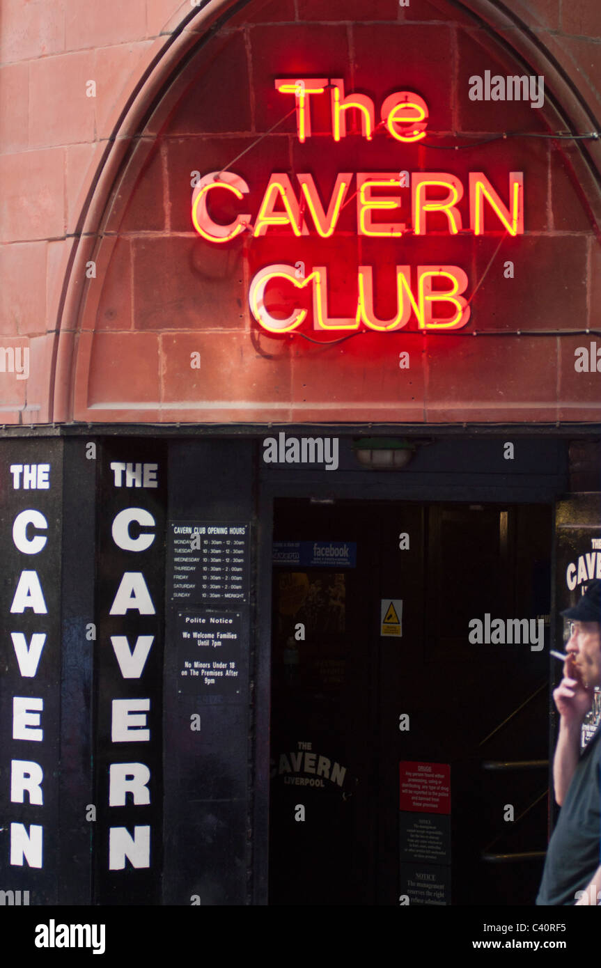 Die berühmten Cavern Club, wo die Beatles zum spielen. Liverpool. UK Stockfoto