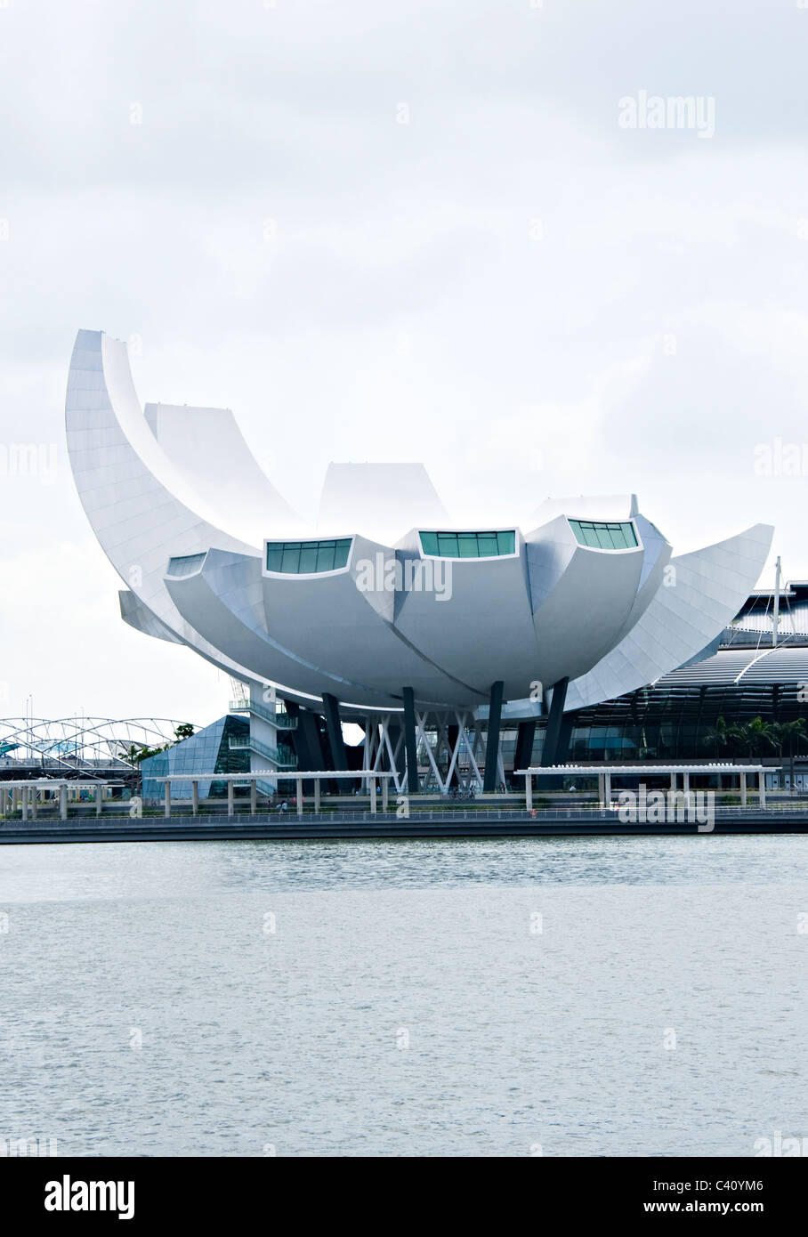ArtScience Museum für moderne und Ausstellungszentrum mit Lotus Flower Design am Marina Bay Sands Republik von Singapur Stockfoto