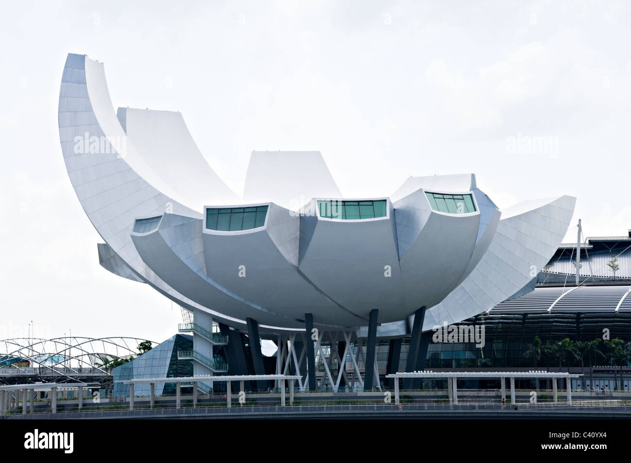 ArtScience Museum für moderne und Ausstellungszentrum mit Lotus Flower Design am Marina Bay Sands Republik von Singapur Stockfoto
