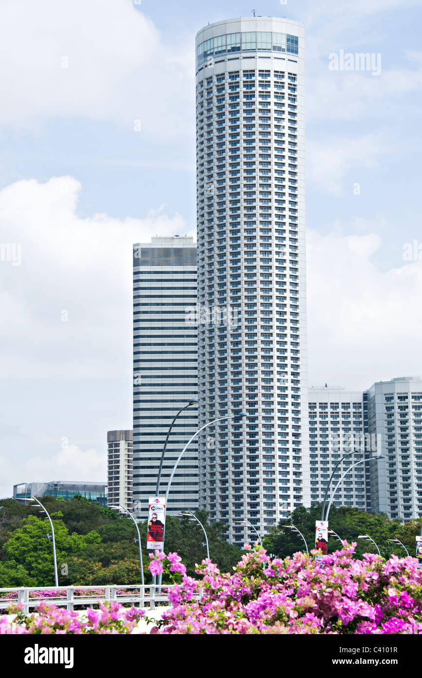 Die Stamford Swissotel Hochhaus-Hotel in der Raffles City Komplexes Republik Singapur Asien Stockfoto