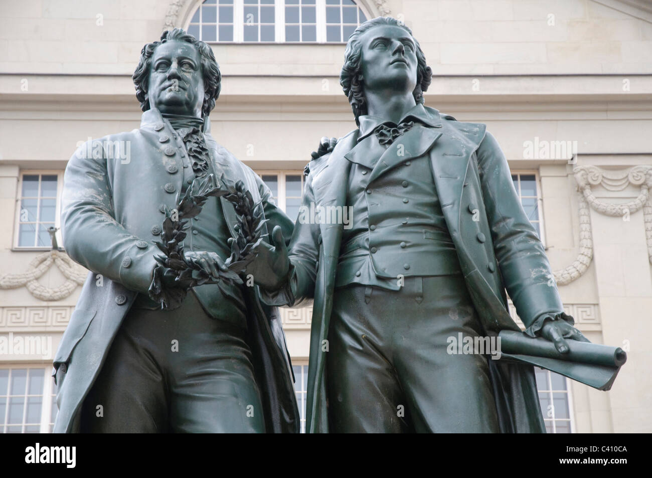 Field recording, BRD, Denkmal, Skulptur, Bildhauerei, Bundesrepublik Deutschland, Europa, Figur, Erinnerung, Geschichte, Geschichte, Goethe, Stockfoto