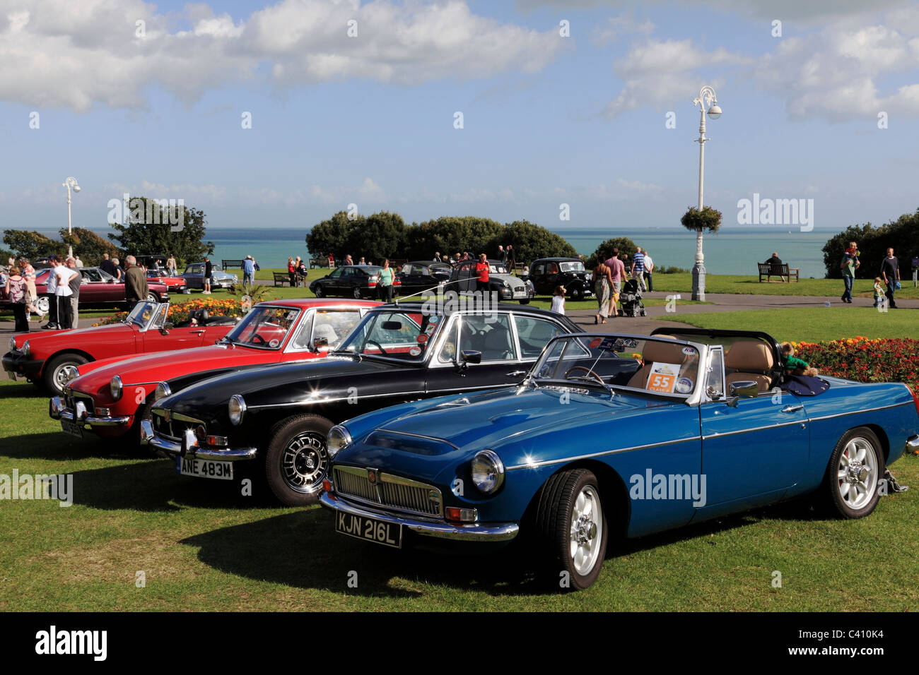 3414. Grand Old Timer Auto Rallye 2010, Folkestone, Kent, Großbritannien Stockfoto