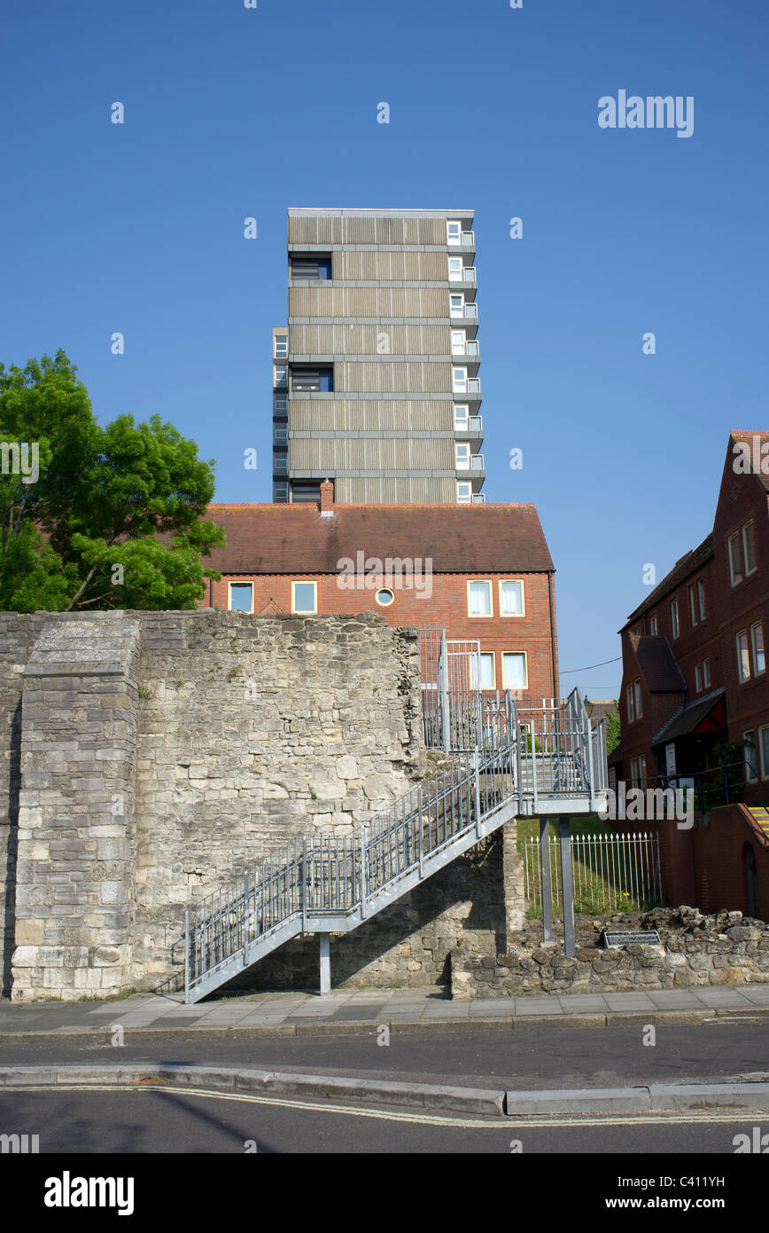 sozialer Wohnungsbau in Southampton, Hampshire, UK Stockfoto