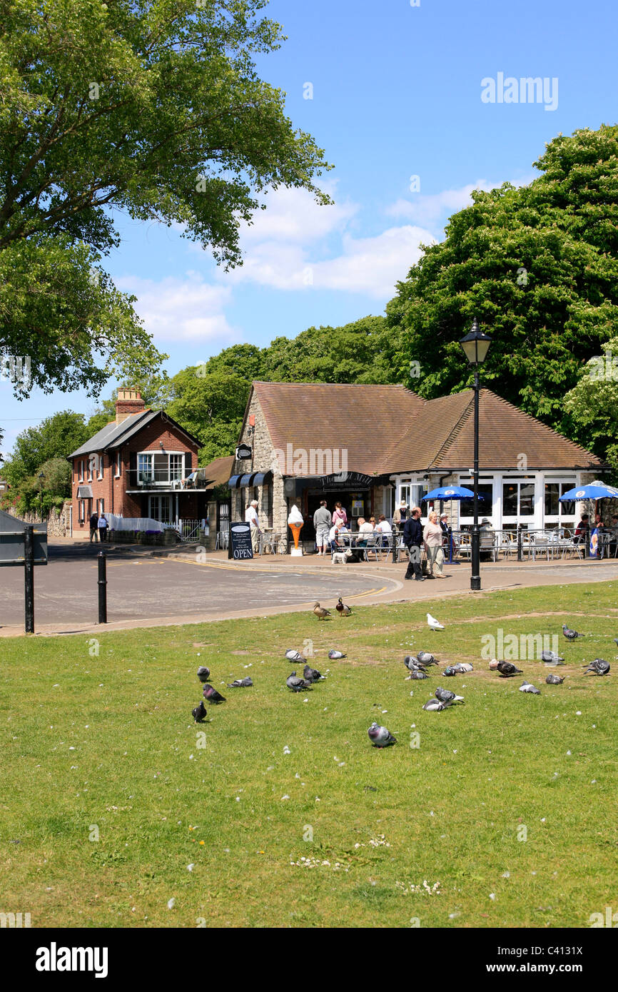 Christchurch Quayside Cafe Dorset Stockfoto