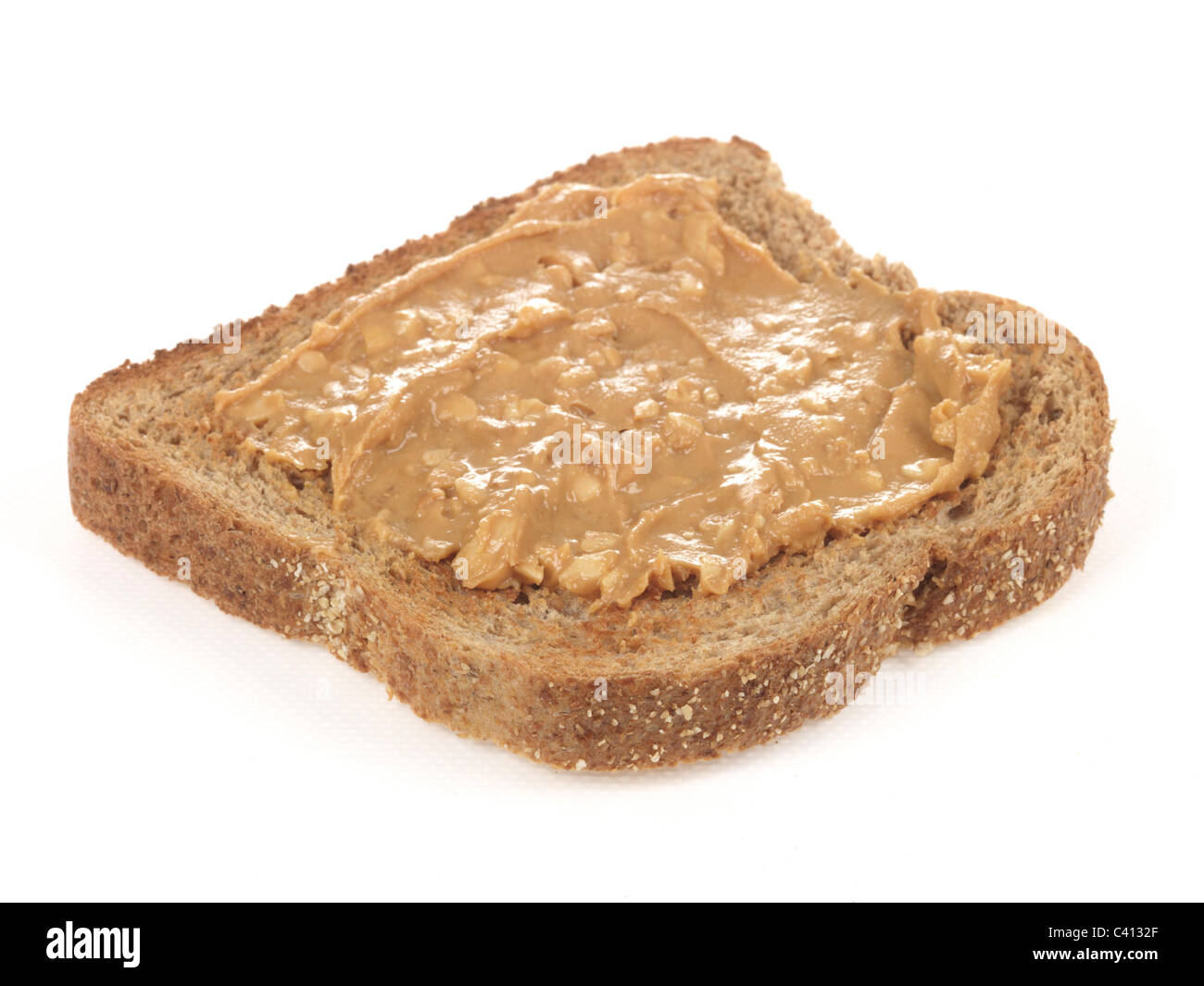 Peanut Butter Toast Stockfoto