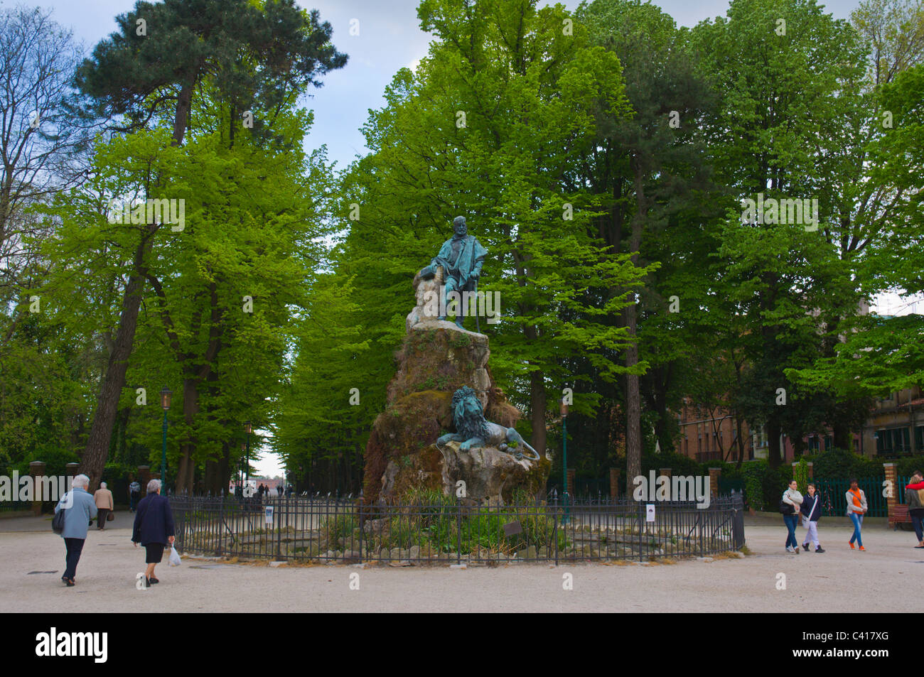 Giardini Pubblici Park Gärten Stadtteil Castello Venedig Italien Europa Stockfoto