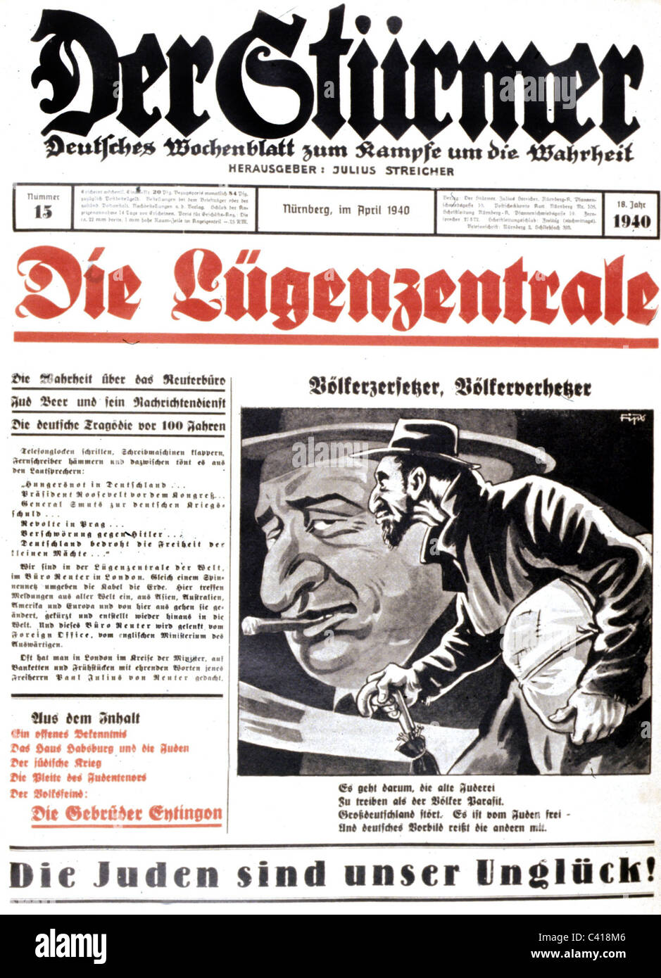 Anti Semitic Caricature Stockfotos & Anti Semitic Caricature Bilder Alamy