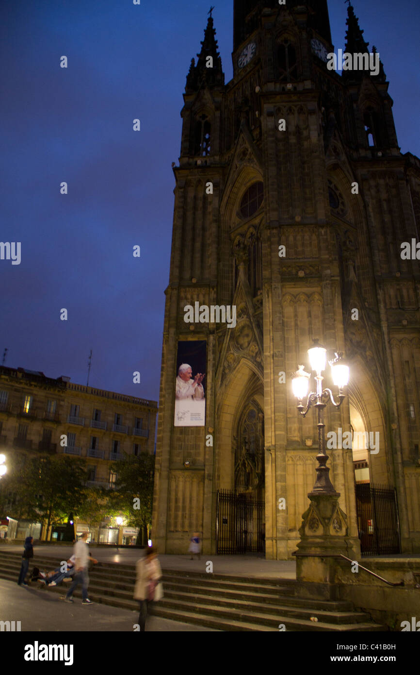 Kathedrale von der gute Hirte in San Sebastian Stockfoto