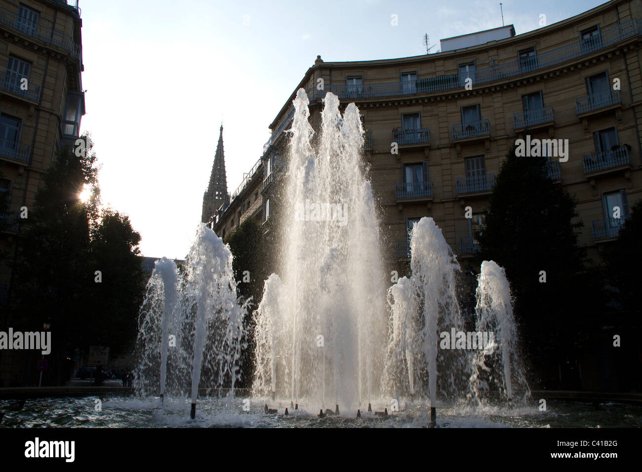 Plaza de Bilbao, San Sebastian Stockfoto