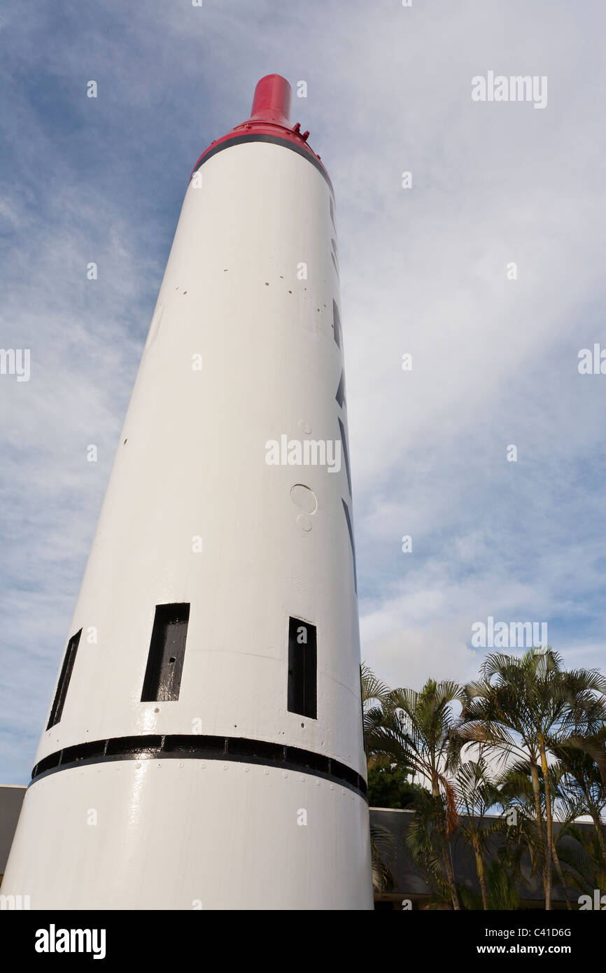 Blickte zu einer frühen Polaris a-1 ballistischen Raketen... Polaris a-1 u-Booten aus startbaren ballistische Flugkörper. Entwickelt von Lockheed Stockfoto