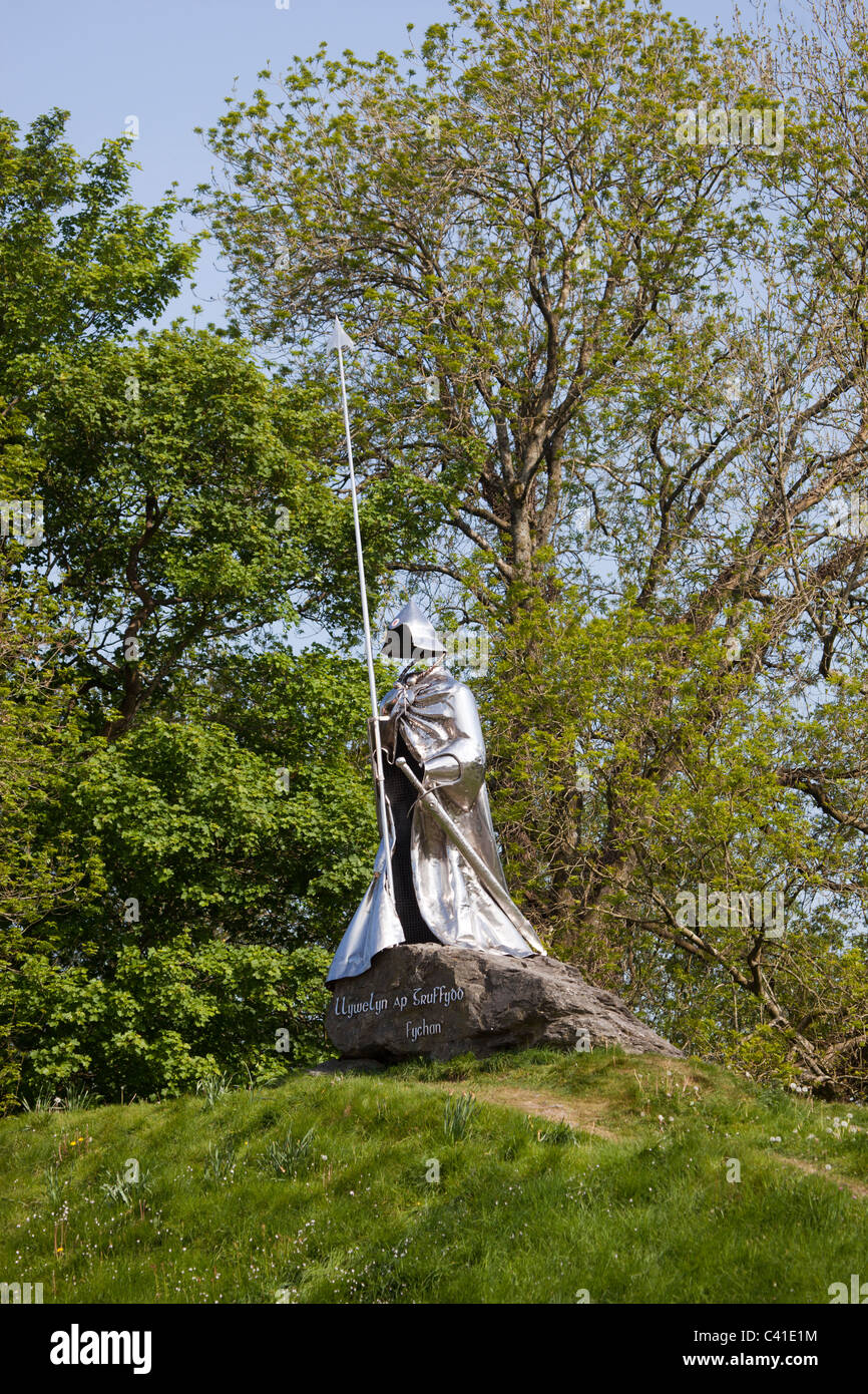Statue von Llywelyn ap Gruffydd Fychan Llandovery South Wales Stockfoto