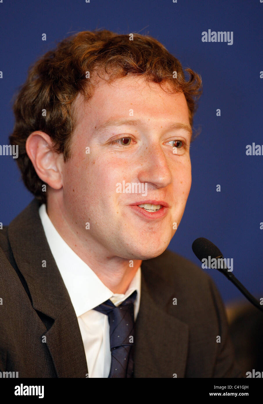 MARK ZUCKERBERG CEO & CO-Gründer von FACEBOOK 26. Mai 2011 internationale MEDIA CENTRE DEAUVILLE Frankreich Stockfoto