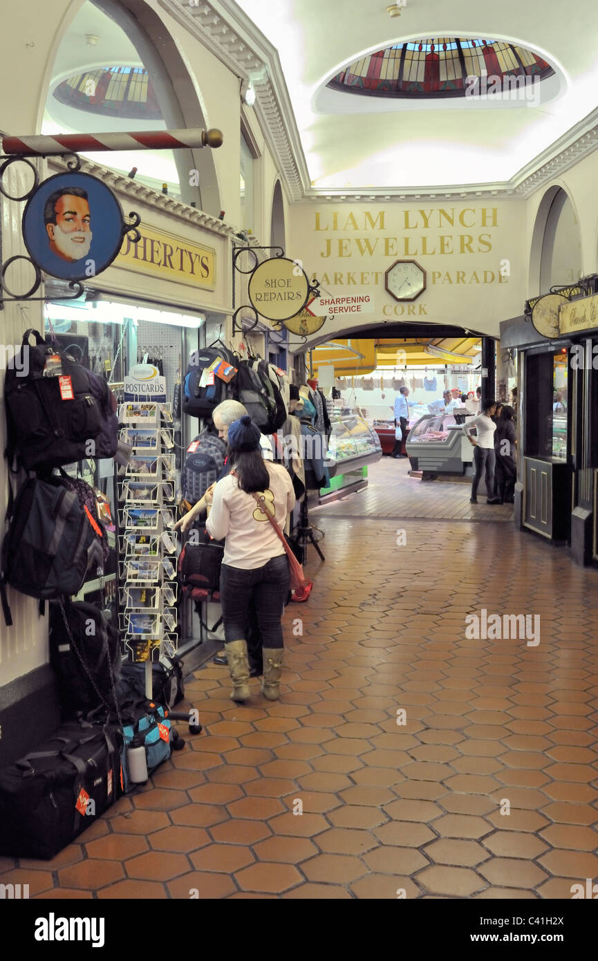 Der English Market in Cork City Irland. Stockfoto