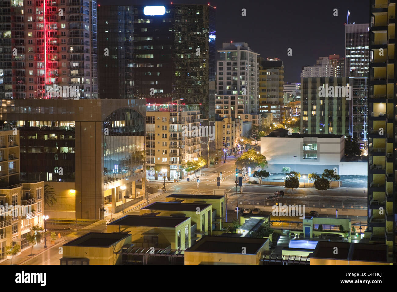 Moderne Türme in San Diego Remake neu Innenstadt. Stockfoto