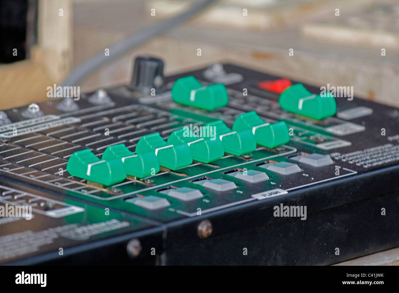 Bühne-Licht Controller-Board Stockfoto