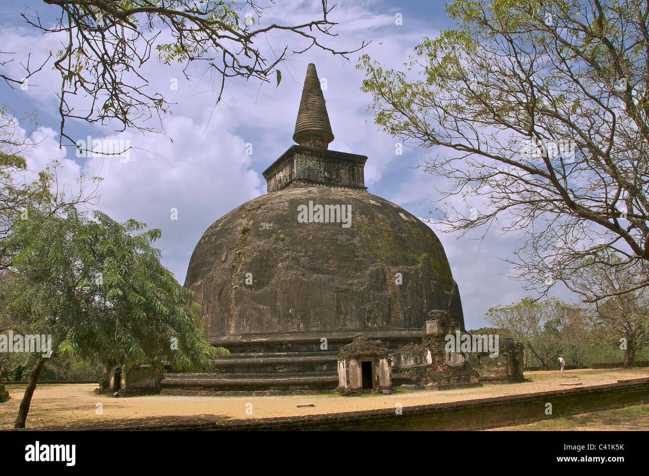Kiri Vihara Stupa Polonnaruwa kulturelle Dreieck SriLanka Stockfoto