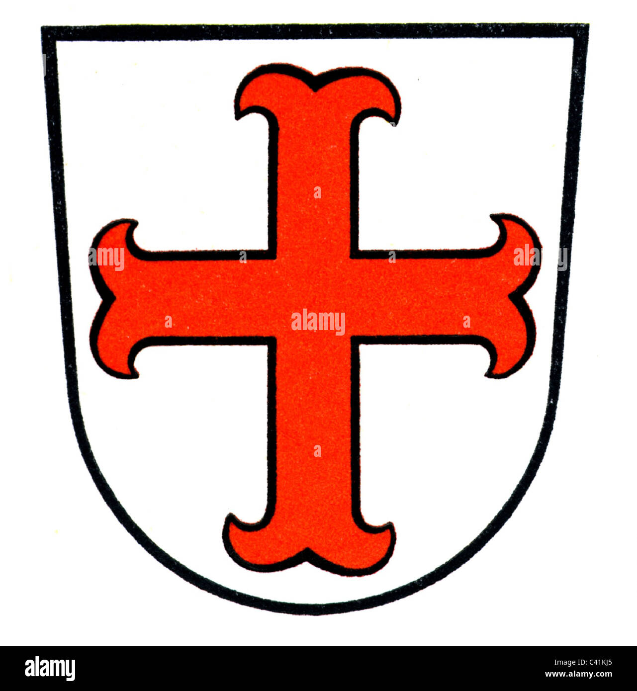 Wappen, Bad Pyrmont, Stadtwappen, Niedersachsen, Deutschland, Zusatz-Rechteklärung-nicht vorhanden Stockfoto