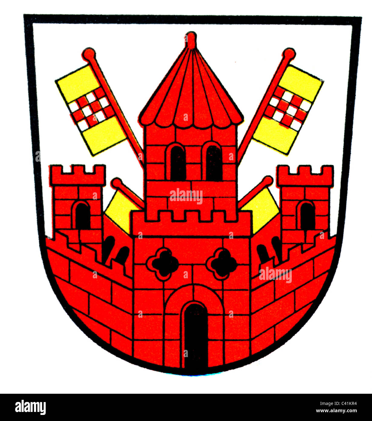 Wappen / Embleme, Unna, Stadtwappen, Nordrhein-Westfalen, Deutschland, Zusatz-Rechte-Clearences-nicht verfügbar Stockfoto