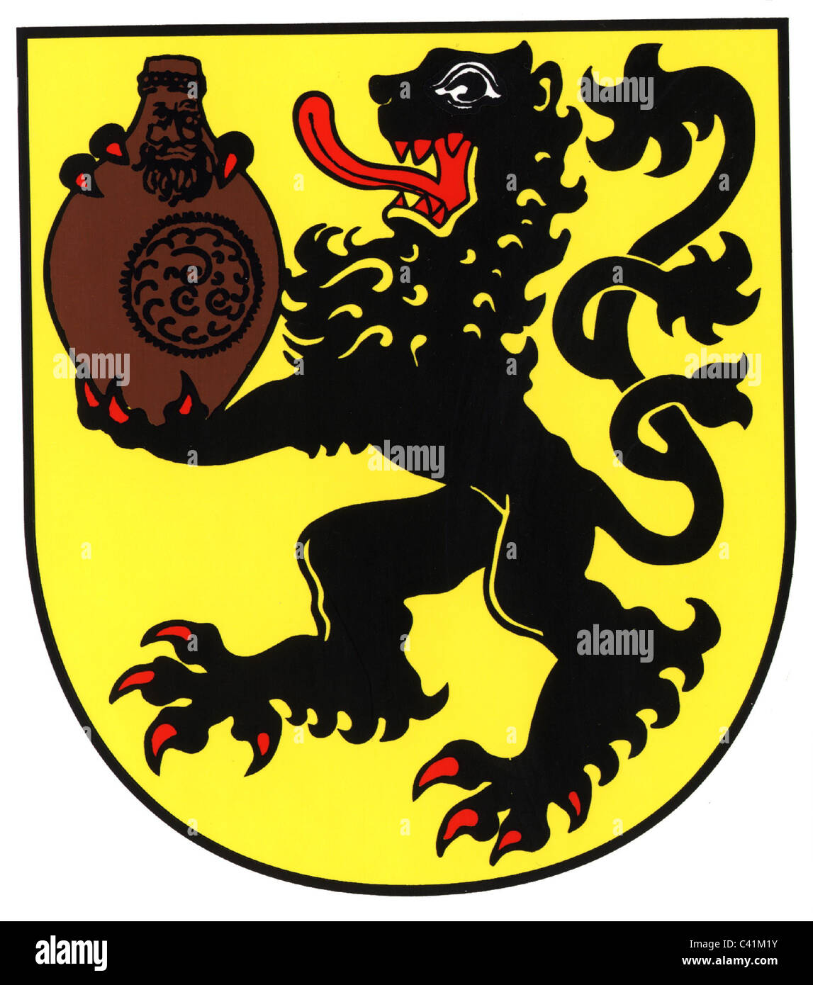 Wappen / Embleme, Frechen, Stadtwappen, Nordrhein-Westfalen, Deutschland, Zusatz-Rechteklärung-nicht verfügbar Stockfoto