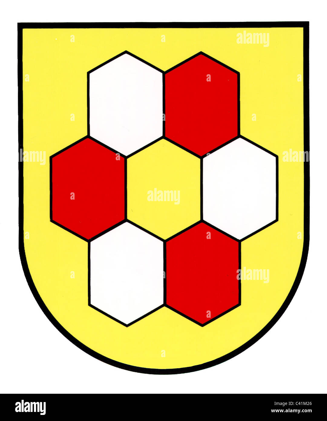 Wappen / Embleme, Bergkamen, Stadtwappen, Nordrhein-Westfalen, Deutschland, Zusatz-Rechte-Clearences-nicht verfügbar Stockfoto