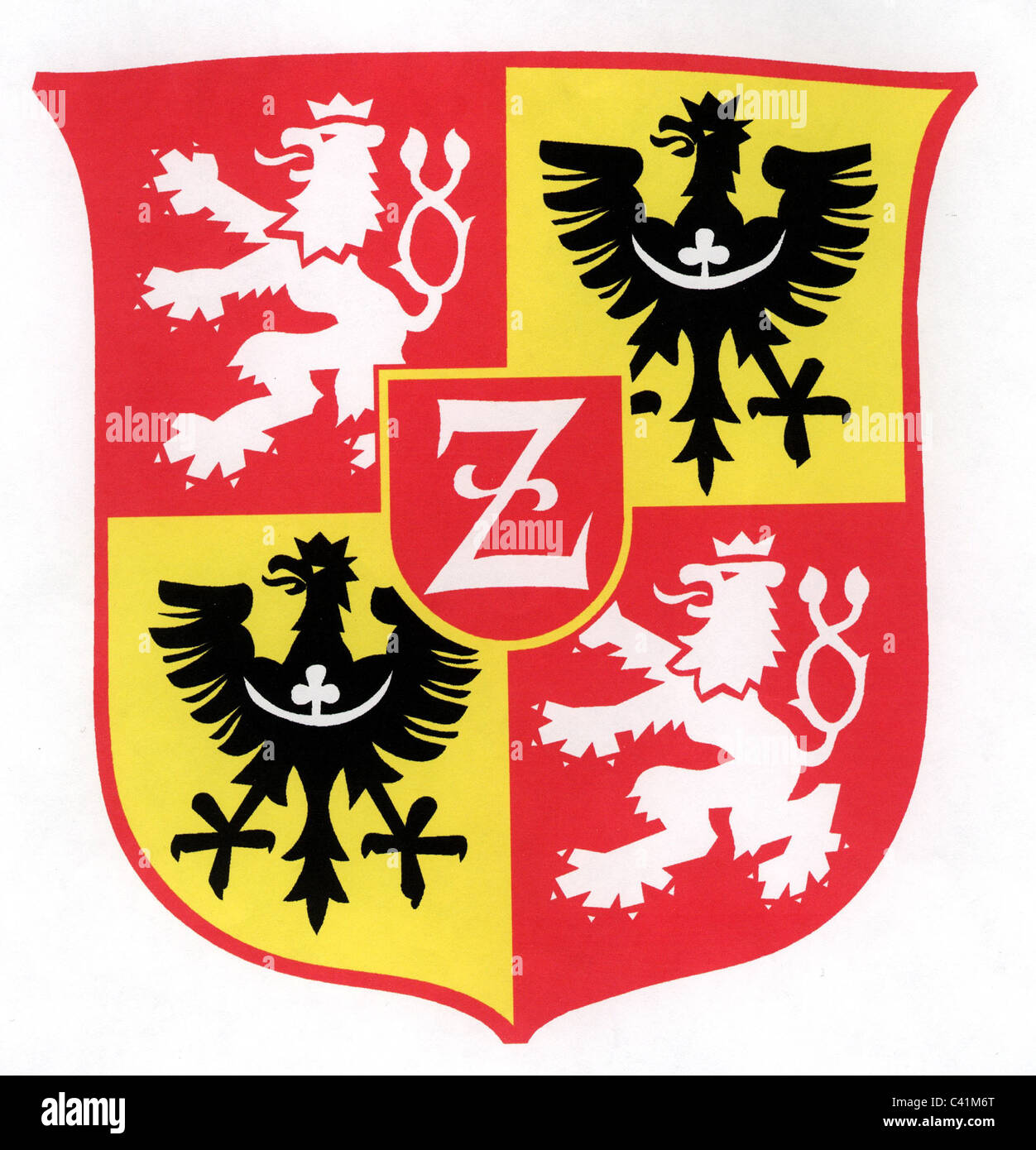 Sachsen  Deutschland Wappen von Zittau  3-TEILIG-SET Rückenaufnäher Patch 