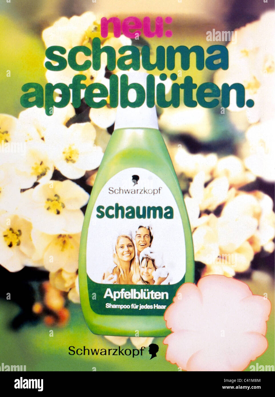 Werbung, Kosmetik, Shampoo, Schwarzkopf, 'Schauma', 1977,  Additional-Rights-Clearences-not available Stockfotografie - Alamy