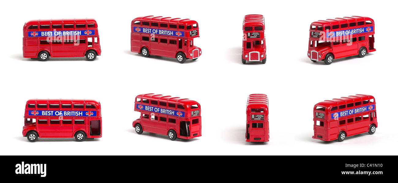 MODELL ROT LONDON BUS ROUTEMASTER Stockfoto